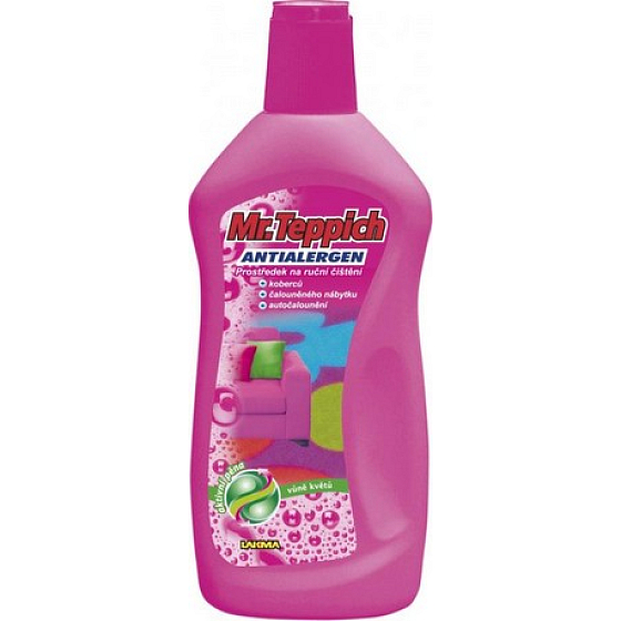 Mr. Teppich Strojové čistenie kobercov s vôňou kvetov na čistenie a odstraňovanie škvŕn z kobercov 500 ml