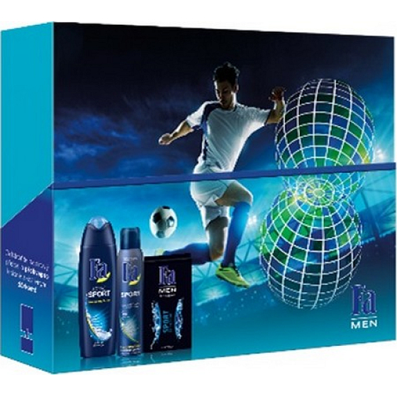 Fa Men Sport sprchový gél pre mužov 250 ml + dezodorant sprej 150 ml + voda po holení 100 ml, kozmetická sada