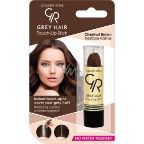 Golden Rose Gray Hair Touch-Up Stick farbiaci korektor na odrastené a šedivé vlasy 07 Chestnut Brown 5,2 g