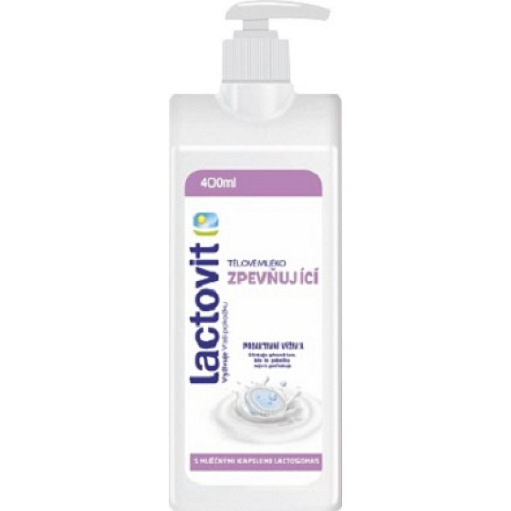 Lactovit Spevňujúce telové mlieko s dávkovačom 400 ml