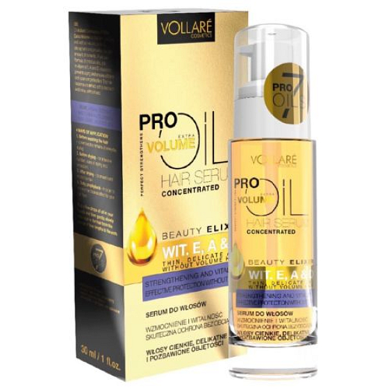 Vollaré Cosmetics PROils Extra Volume Extra objem bez zaťaženia olejovej sérum pre jemné a tenké vlasy 30 ml