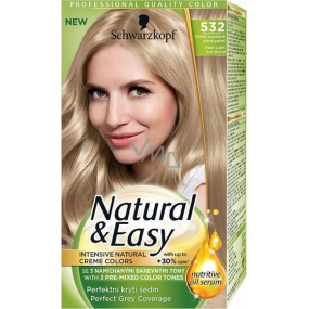 Schwarzkopf Natural & Easy farba na vlasy 532 Svetle popolavo plavá perleť