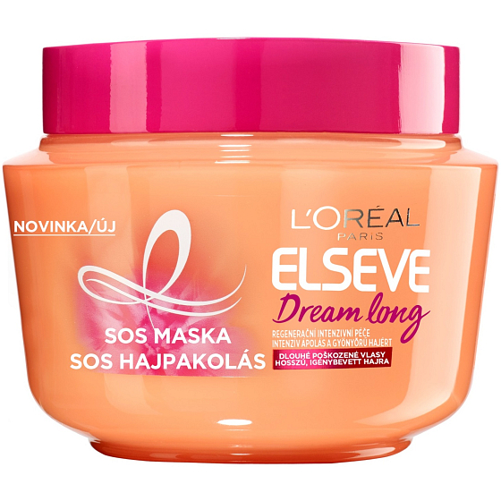Loreal Paris Elseve Dream Long SOS regeneračná maska pre poškodené dlhé vlasy 250 ml