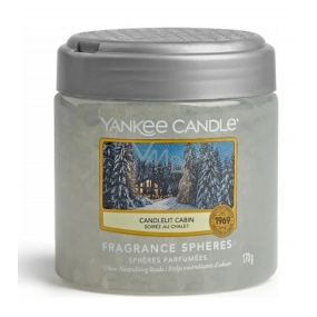 Yankee Candle Candlelit Cabin - Chata ožiarená sviečkou Spheres voňavé perly neutralizujú pachy a osvieži malé priestory 170 g