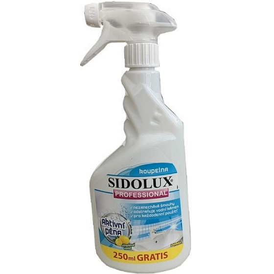 Sidolux Professional Kúpeľňa čistič s aktívnou penou rozprašovač 750 ml