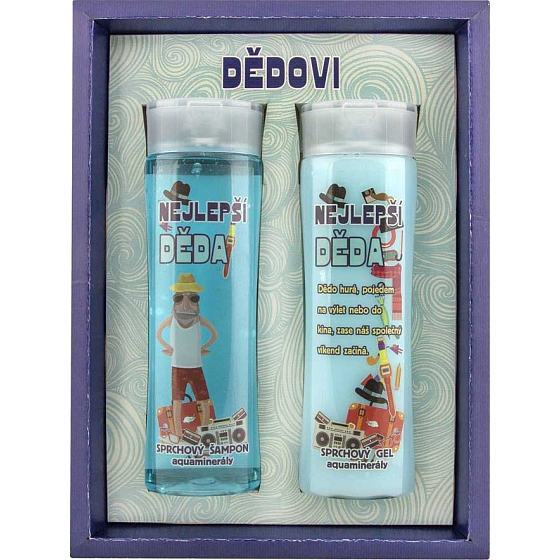 Bohemia Gifts Grandpa sprchový gél 200 ml + šampón na vlasy 200 ml, kozmetická sada pre mužov