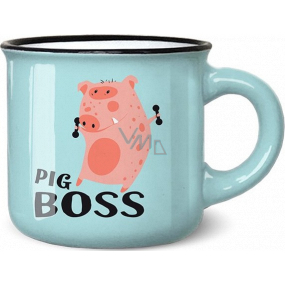 Nekupto Mini hrnček na kávu Pig Boss 100 ml