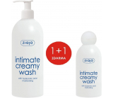 Ziaja Intima Hyaluronic Acid Moisturizing Cream Intimate Hygiene Dispenser 500 ml + Ziaja Intima Hyaluronic Acid Moisturizing Cream Intimate Hygiene Dispenser 200 ml, duopack