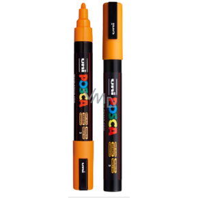 Posca Univerzálny akrylový popisovač 1,8 - 2,5 mm jasne žltý (oranžový) PC-5M