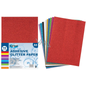 Ditipo Samolepiaci farebný trblietavý papier A4 210 x 297 mm 10 listov