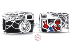 Prívesok Striebro 925 Marvel Spiderman kamera, korálik na náramku