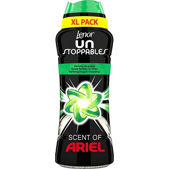 Vonné perličky do práčky Lenor Unstoppables Scent of Ariel dodajú bielizni intenzívnu sviežu vôňu až do ďalšieho prania 510 g
