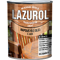 Lazurol S1039 napúšťací olej, prírodný, 0,75 l