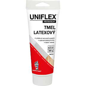 Uniflex latexový tmel na sadrokartón, murivo a drevo, v tubě, 300 g Uniflex latexový tmel na sadrokartón, murivo a drevo, v tubě, 300 g
