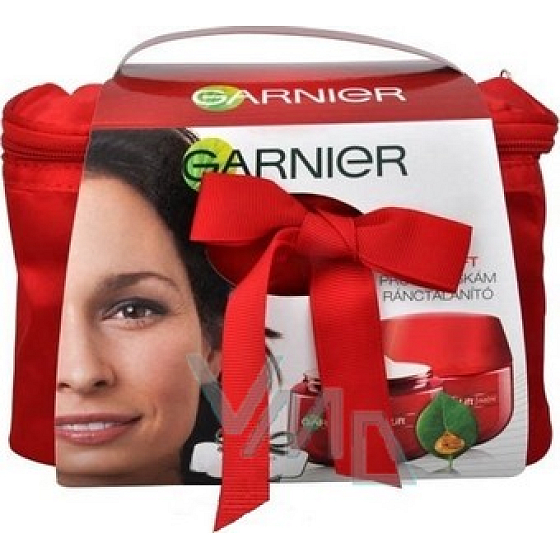 Garnier UltraLift denný a nočný krém proti vráskam 50 ml + taška, kozmetická sada
