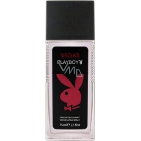 Playboy Vegas parfumovaný deodorant sklo pre mužov 75 ml
