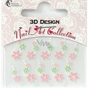 Absolute Cosmetics Nail Art 3D nálepky na nechty 24919 1 aršík