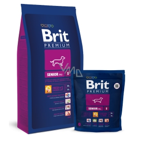 Brit Premium Senior S pre staré psy viac ako 8 rokov malých plemien 1 - 10 kg - 8 kg Kompletné prémiové krmivo
