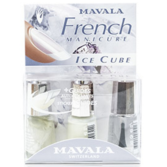 Mávala French Manicure Ice Cube francúzska manikúra lak na nechty 3 x 5 ml