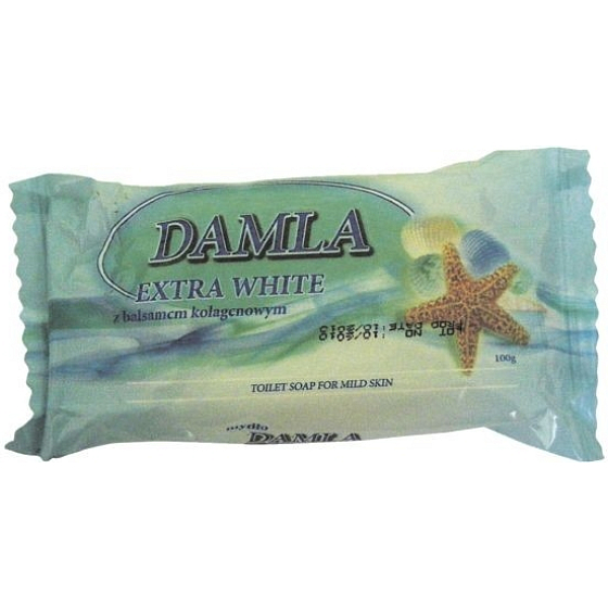 Damla Extra White s hodvábnymi proteínmi toaletné mydlo 100 g