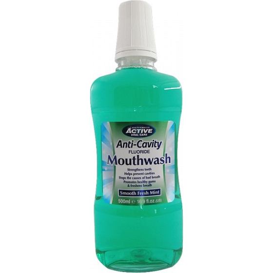 Beauty Formulas AntiCavity Fresh Mint ústna voda 500 ml