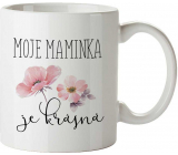 Bohemia Gifts Keramický hrnček s obrázkom Moja mamička je krásna 350 ml