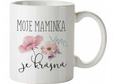 Bohemia Gifts Keramický hrnček s obrázkom Moja mamička je krásna 350 ml