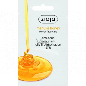Ziaja Manuka Honey pleťová maska proti akné s manukovým medom pre mastnú a zmiešanú pleť 7 ml