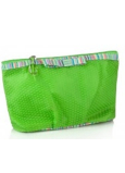 Diva & Nice Kozmetická kabelka Thin Felt č.1 zelená 11 x 19 cm