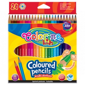 Šesťhranné pastelky Colorino 24 farieb