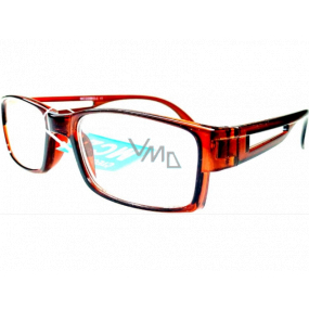 Berkeley dioptrické okuliare na čítanie +1 plastové hnedé transparentné 1 kus MC2206
