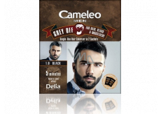 Delia Cosmetics Cameleo Men Grey Off farba na vlasy, bradu a fúzy 1.0 Čierna 2 x 15 ml