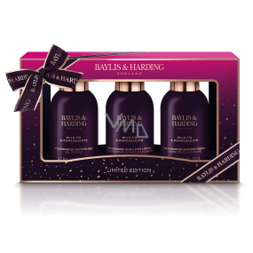 Baylis & Harding Sprchový gél Fig and Pomegranate 100 ml + sprchový krém 100 ml + mlieko na ruky a telo 100 ml, kozmetická sada pre deti