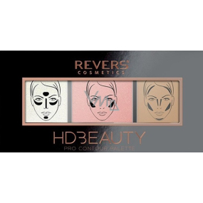 Revers HD Beauty Pro Contour Palette Paleta kontúr 04 12 g