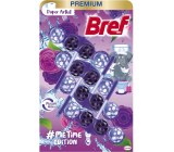 Bref Color Me Time Edition Paper Artist WC blok pre hygienickú čistotu a sviežosť vašej toalety, farby voda fialová 4 x 50 g