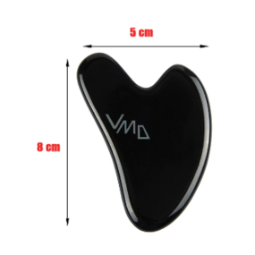 Onyx Gua Sha redukuje vrásky, opuchy, zlepšuje elasticitu pokožky 5 x 8 cm, kameň životnej sily