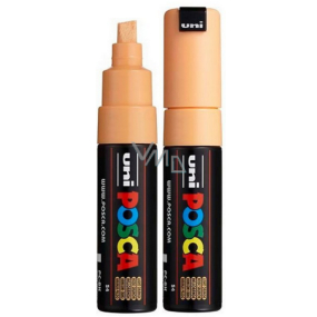 Posca Univerzálny akrylový popisovač so širokým brúseným hrotom 8 mm Svetlooranžový PC-8K