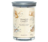 Yankee Candle Soft Wool & Amber - sviečka s vôňou jemnej vlny a jantáru Signature veľké sklo 2 knôty 567 g