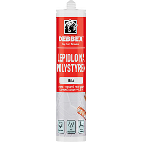 Den Braven lepidlo na polystyrén, biele, 310 ml
