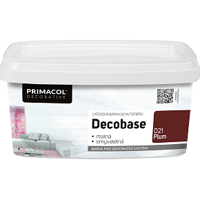 Primacol Decorative Decobase umývateľná maliarska farba, D21 Plum, 1 l