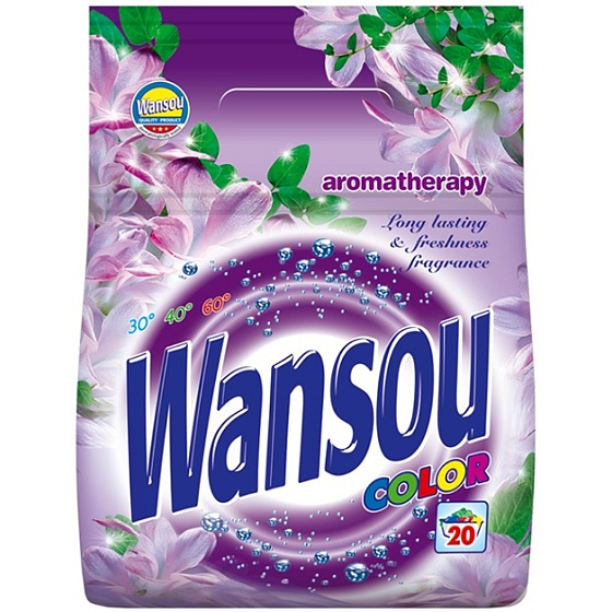 Wansou Aromatherapy Color prací prášok na farebnú bielizeň 20 dávok 1,4 kg