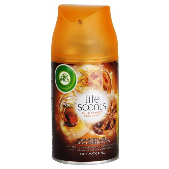 Air Wick FreshMatic Citrusy a sviatočné korenia náhradná náplň 250 ml