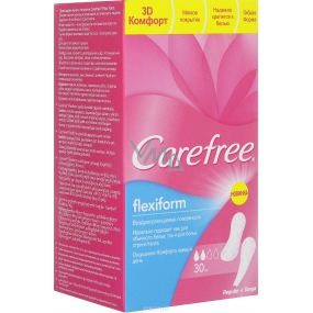 Carefree Flexiform Fresh Scent so sviežou vôňou priedušné slipové vložky 30 kusov
