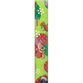 Ditipo Darčekový baliaci papier 70 x 200 cm Vianočný Disney Medvedík Pú svetle zelrný