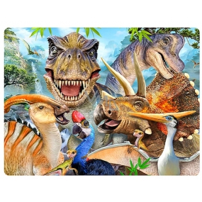 Prime3D pohľadnice - Dino Selfie 16 x 12 cm