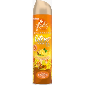 Glade Citrus Sunrise s vôňou citróna, kardamónu a zázvoru osviežovač vzduchu sprej 300 ml