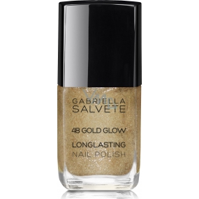 Gabriella salva Longlasting Enamel dlhotrvajúci lak na nechty s vysokým leskom 48 Gold Glow 11 ml