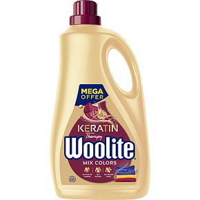 Woolite Keratin Therapy Mix Colors prací gel, 3,6 l, 60 dávok