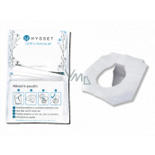 Hygset Jednorazová papierová sedátka, Wc hygienický kryt toaletného lopáriky 10 kusov
