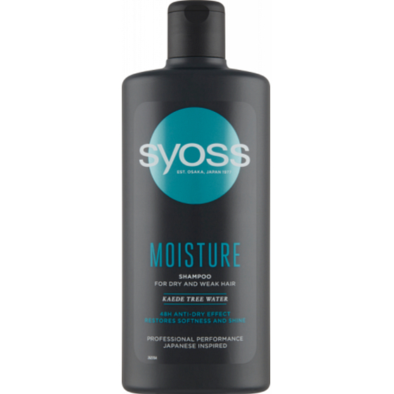 Syoss Moisture šampón pre suché a oslabené vlasy 440 ml